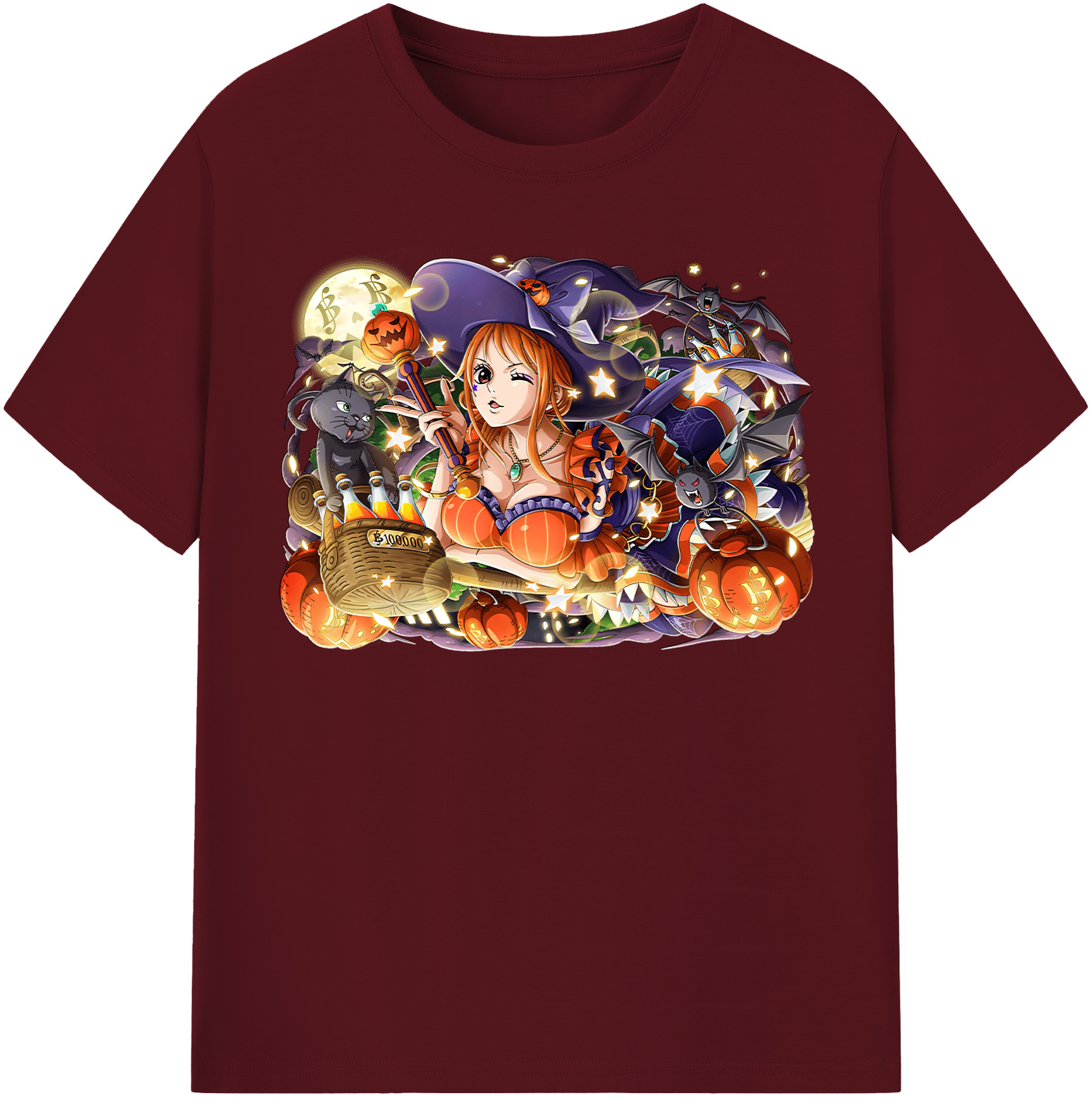 （画像用） ワンピース ナミ ONE PIECE Nami 綿100％半袖Tシャツ（フロントプリント）
